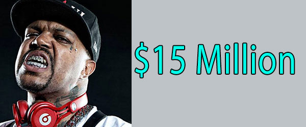 DJ Paul Net income is $15 Million net worth of the year