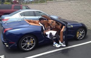 Anthony Davis on his luxury car
