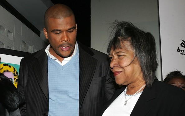 Tyler Perry with his mother Emmitt Perry