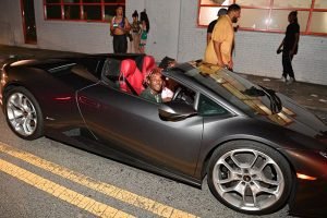 Young Thug on his Luxury car