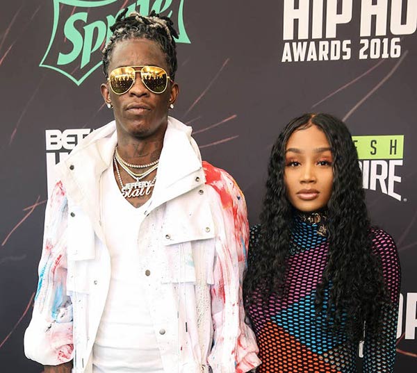 Young Thug With his Wife Jerrika Karlae