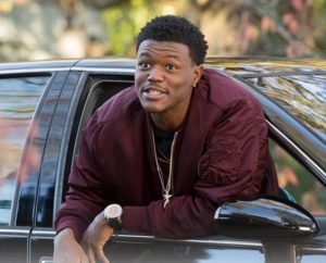 DC Young Fly on his car 4-wheel SUV.