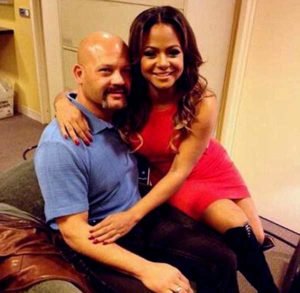 Image of Christina Milian with her father Don Flores