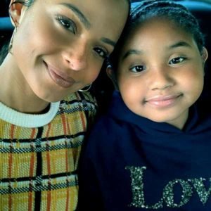 Image of Christina Milian with her daughter Violet Madison Nash