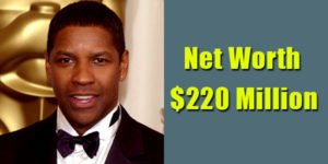 Image of Film Director, Denzel Washigton net worth is $220 million