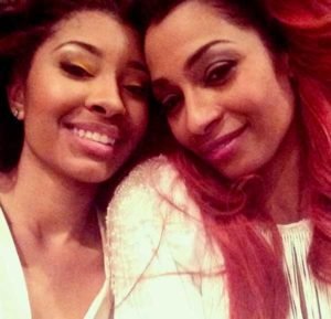 Image of Karlie Redd with her daughter Jasmine Lewis