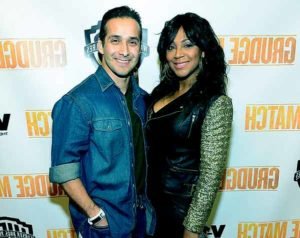 Image of Trina Braxton with her husband Gabe Solis