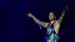 Maluma at a concert
