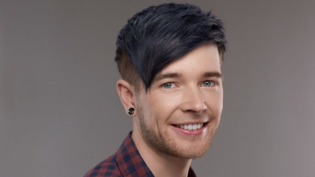 10. DanTDM's Dark Blue Hair Before and After - wide 3